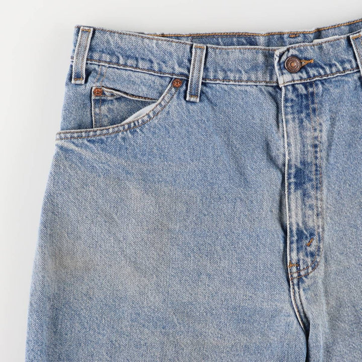 90'S Vintage Levi's 550 Relaxed Fit Denim Shorts with Orange Tab, Men's Size 36 cotton blue type Vintage Second Hand