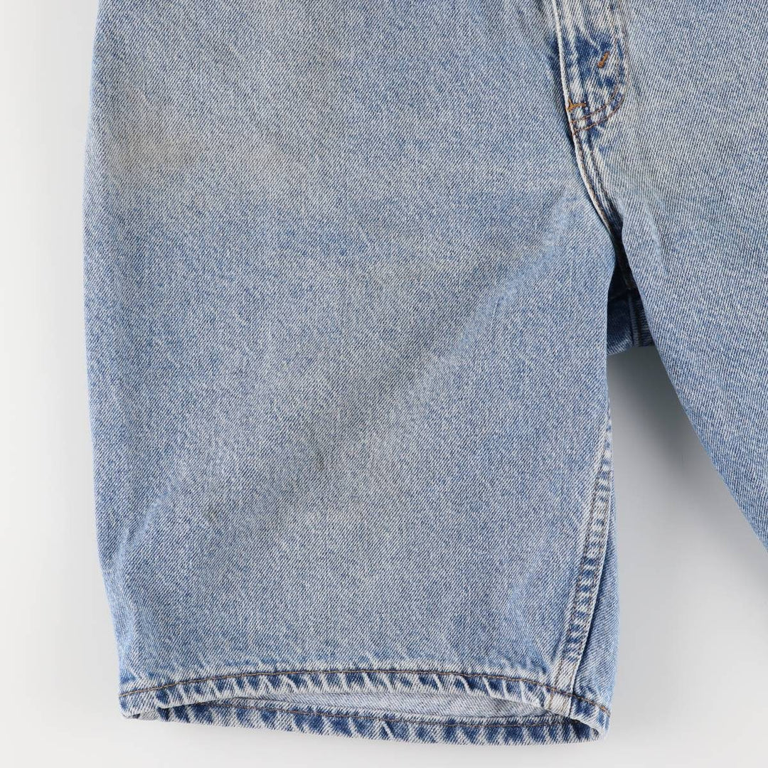 90'S Vintage Levi's 550 Relaxed Fit Denim Shorts with Orange Tab, Men's Size 36 cotton blue type Vintage Second Hand