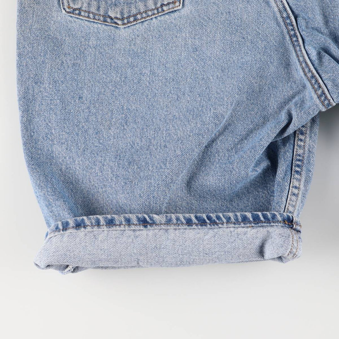 90'S Vintage Levi's 550 Relaxed Fit Denim Shorts with Orange Tab, Men's Size 36 cotton blue type Vintage Second Hand