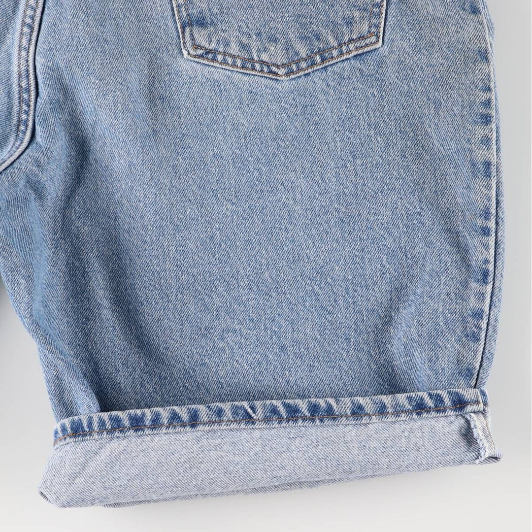 90'S Vintage Levi's 550 Relaxed Fit Denim Shorts with Orange Tab, Men's Size 36 cotton blue type Vintage Second Hand