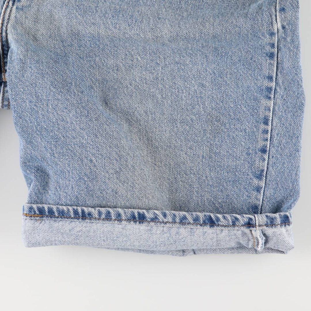90'S Vintage Levi's 550 Relaxed Fit Denim Shorts with Orange Tab, Men's Size 36 cotton blue type Vintage Second Hand