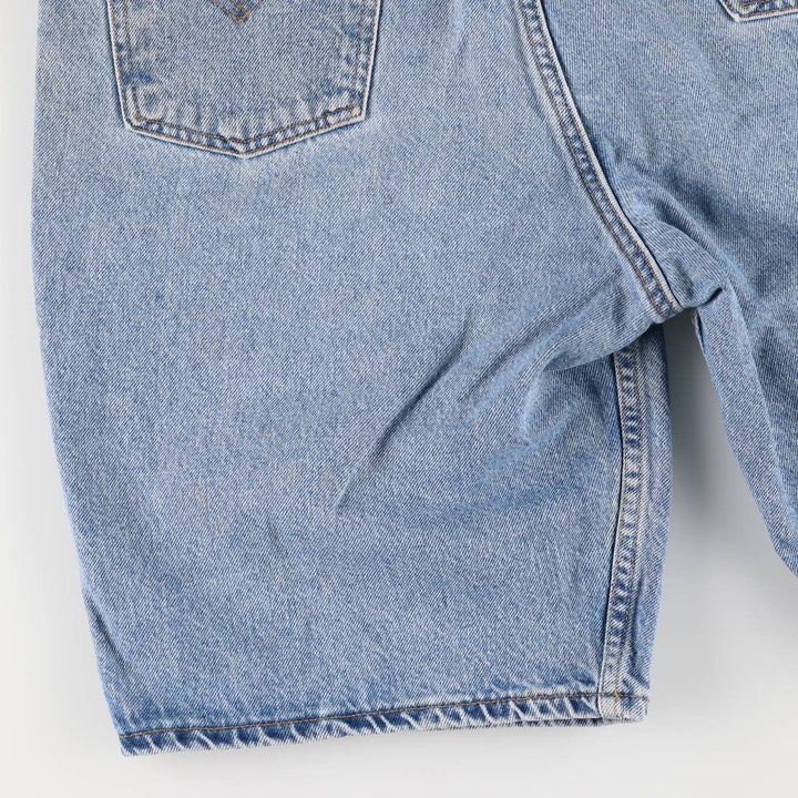 90'S Vintage Levi's 550 Relaxed Fit Denim Shorts with Orange Tab, Men's Size 36 cotton blue type Vintage Second Hand