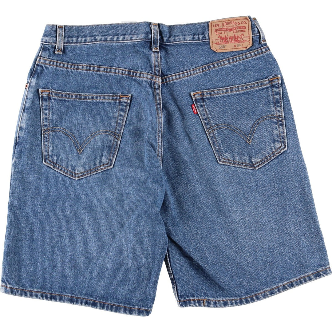 Levi's 550 Relaxed Fit Denim Shorts, Men's Size W34 cotton blue type Vintage Second Hand