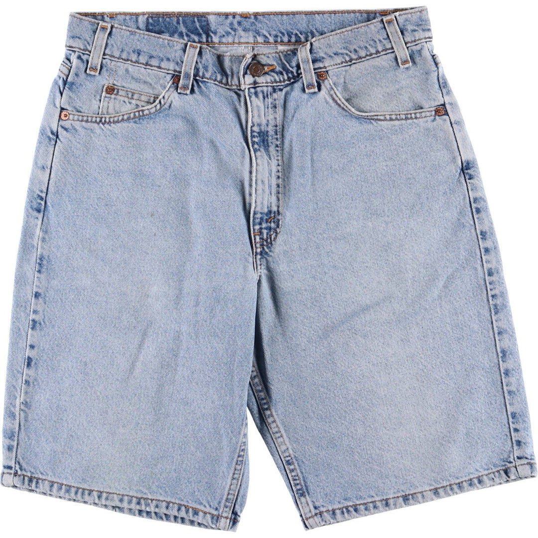 90'S Levi's 550 Relaxed Fit Orange Tab Denim Shorts, Half Pants, Jorts, Men's, W32, Vintage cotton blue type Vintage Second Hand