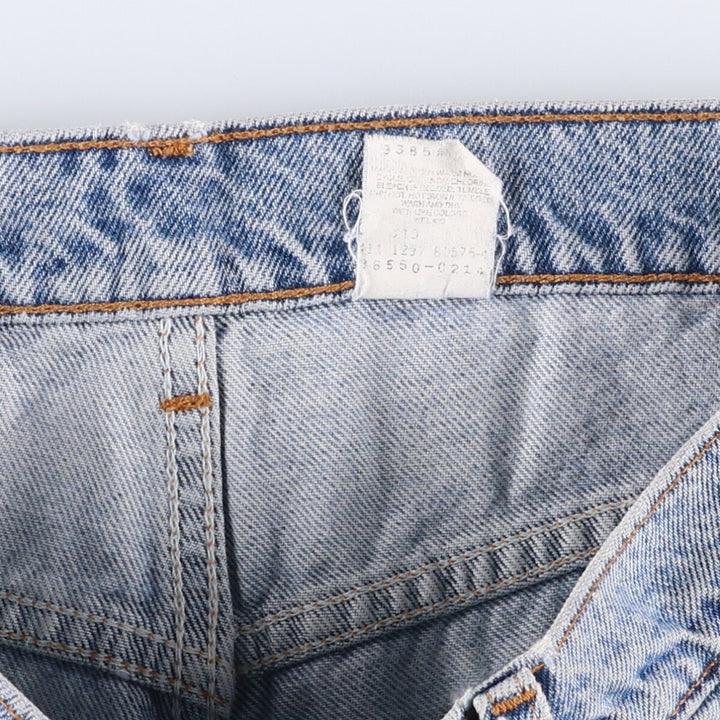 90'S Levi's 550 Relaxed Fit Orange Tab Denim Shorts, Half Pants, Jorts, Men's, W32, Vintage cotton blue type Vintage Second Hand