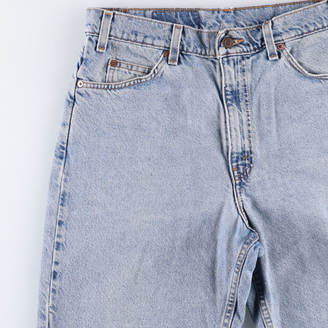 90'S Levi's 550 Relaxed Fit Orange Tab Denim Shorts, Half Pants, Jorts, Men's, W32, Vintage cotton blue type Vintage Second Hand
