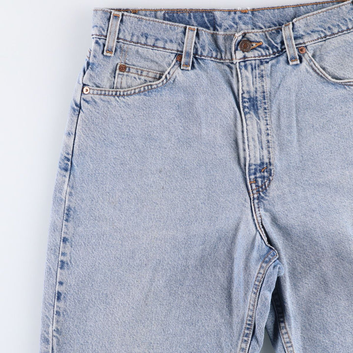90'S Levi's 550 Relaxed Fit Orange Tab Denim Shorts, Half Pants, Jorts, Men's, W32, Vintage cotton blue type Vintage Second Hand