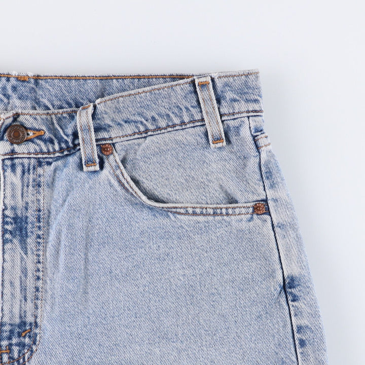 90'S Levi's 550 Relaxed Fit Orange Tab Denim Shorts, Half Pants, Jorts, Men's, W32, Vintage cotton blue type Vintage Second Hand