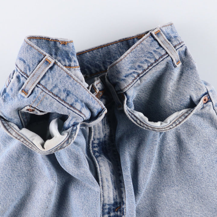 90'S Levi's 550 Relaxed Fit Orange Tab Denim Shorts, Half Pants, Jorts, Men's, W32, Vintage cotton blue type Vintage Second Hand