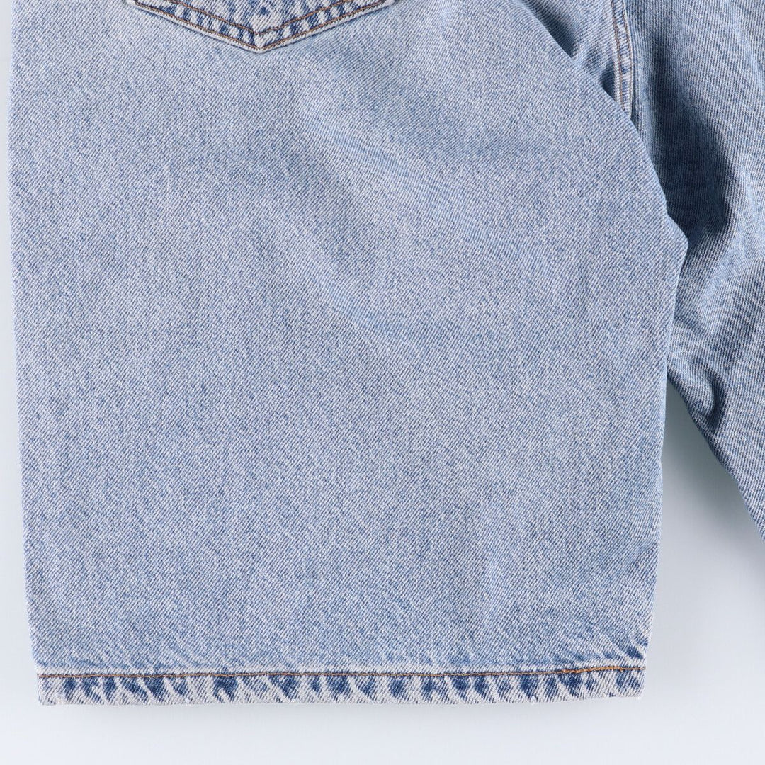 90'S Levi's 550 Relaxed Fit Orange Tab Denim Shorts, Half Pants, Jorts, Men's, W32, Vintage cotton blue type Vintage Second Hand