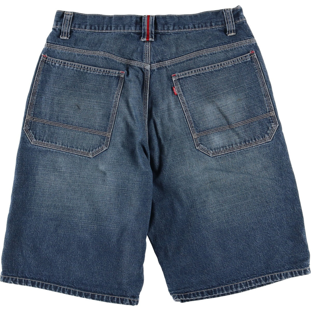 Levi's WORKER denim shorts, half pants, jorts, men's size w34 cotton blue type Vintage Second Hand