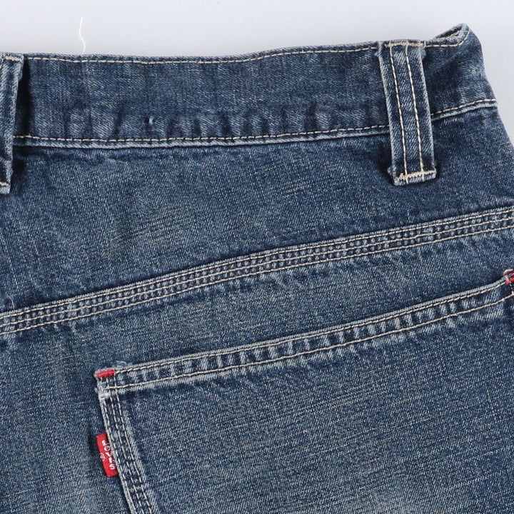 Levi's WORKER denim shorts, half pants, jorts, men's size w34 cotton blue type Vintage Second Hand