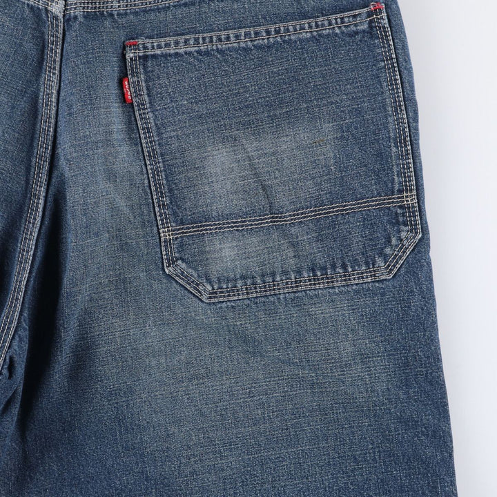 Levi's WORKER denim shorts, half pants, jorts, men's size w34 cotton blue type Vintage Second Hand