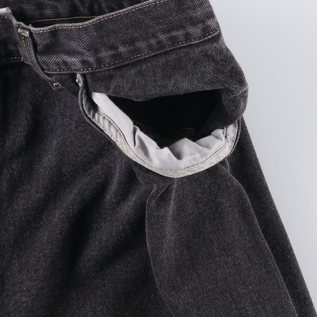 Faded Glory Black Denim Shorts Shorts Made in USA Men's W37 cotton black type Vintage Second Hand
