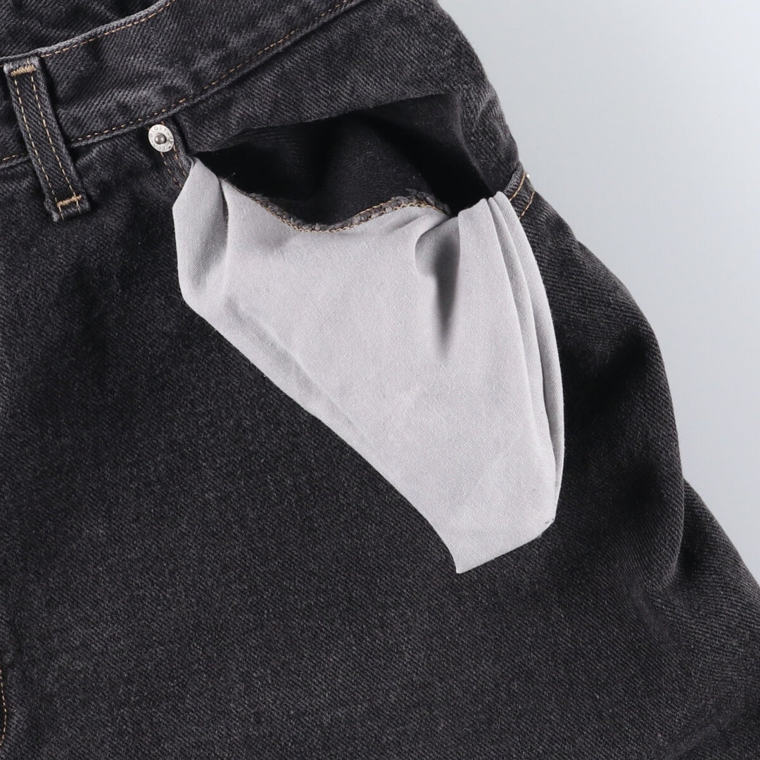 Faded Glory Black Denim Shorts Shorts Made in USA Men's W37 cotton black type Vintage Second Hand
