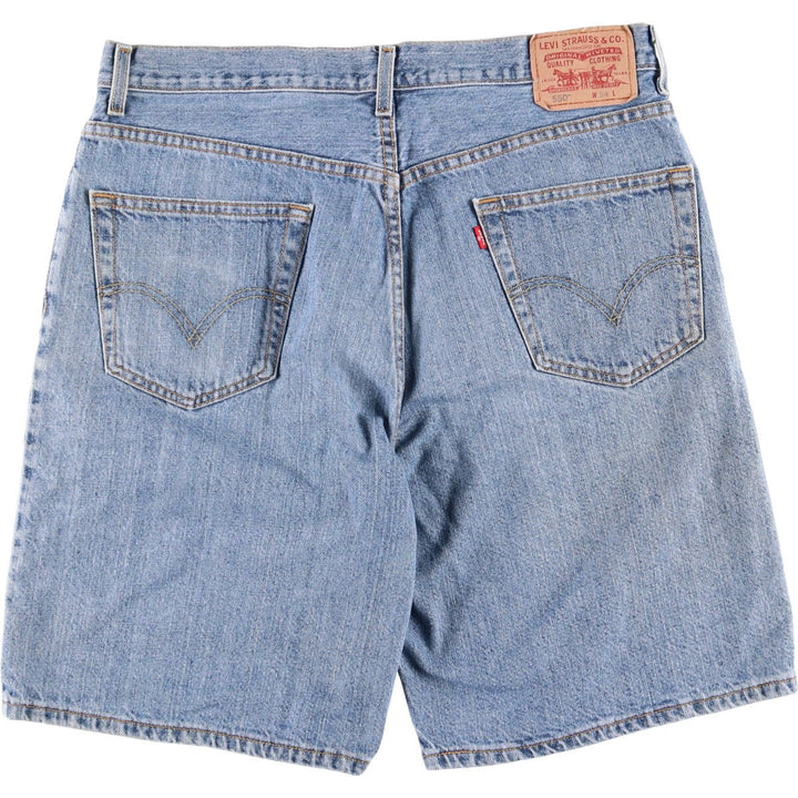 Levi's 550 Relaxed Fit Denim Shorts, Half Pants, Jorts, Men's, W35 equivalent cotton blue type Vintage Second Hand