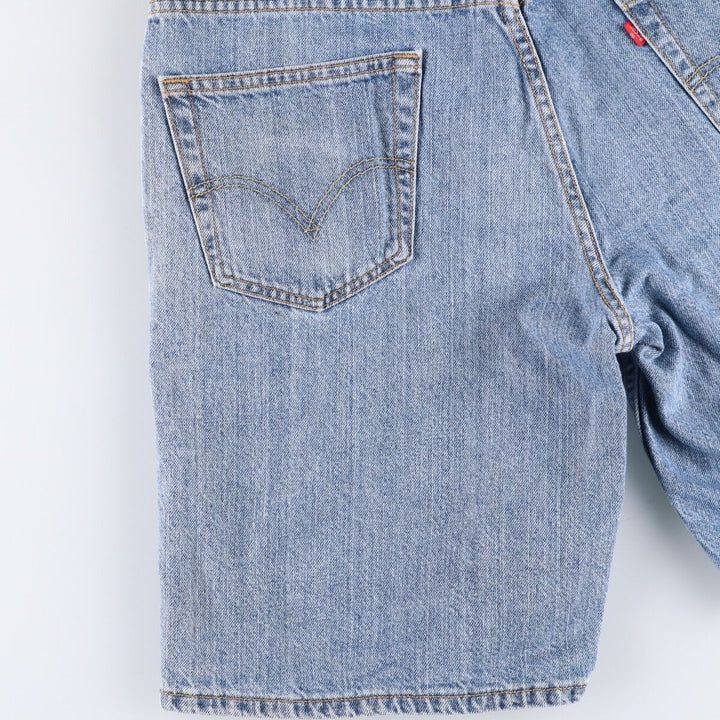 Levi's 550 Relaxed Fit Denim Shorts, Half Pants, Jorts, Men's, W35 equivalent cotton blue type Vintage Second Hand