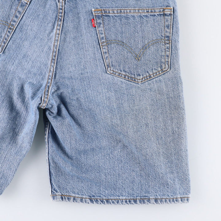 Levi's 550 Relaxed Fit Denim Shorts, Half Pants, Jorts, Men's, W35 equivalent cotton blue type Vintage Second Hand