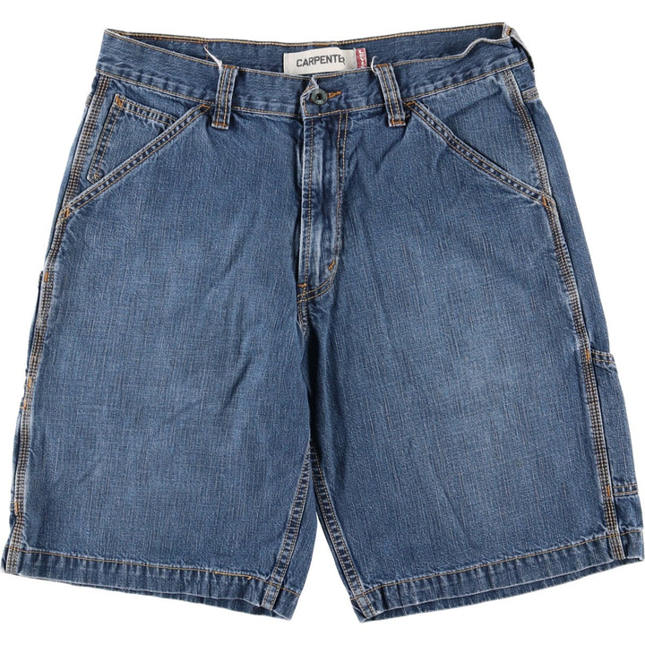 Levi's CARPENTER denim painter shorts, half pants, men's w34 equivalent cotton blue type Vintage Second Hand