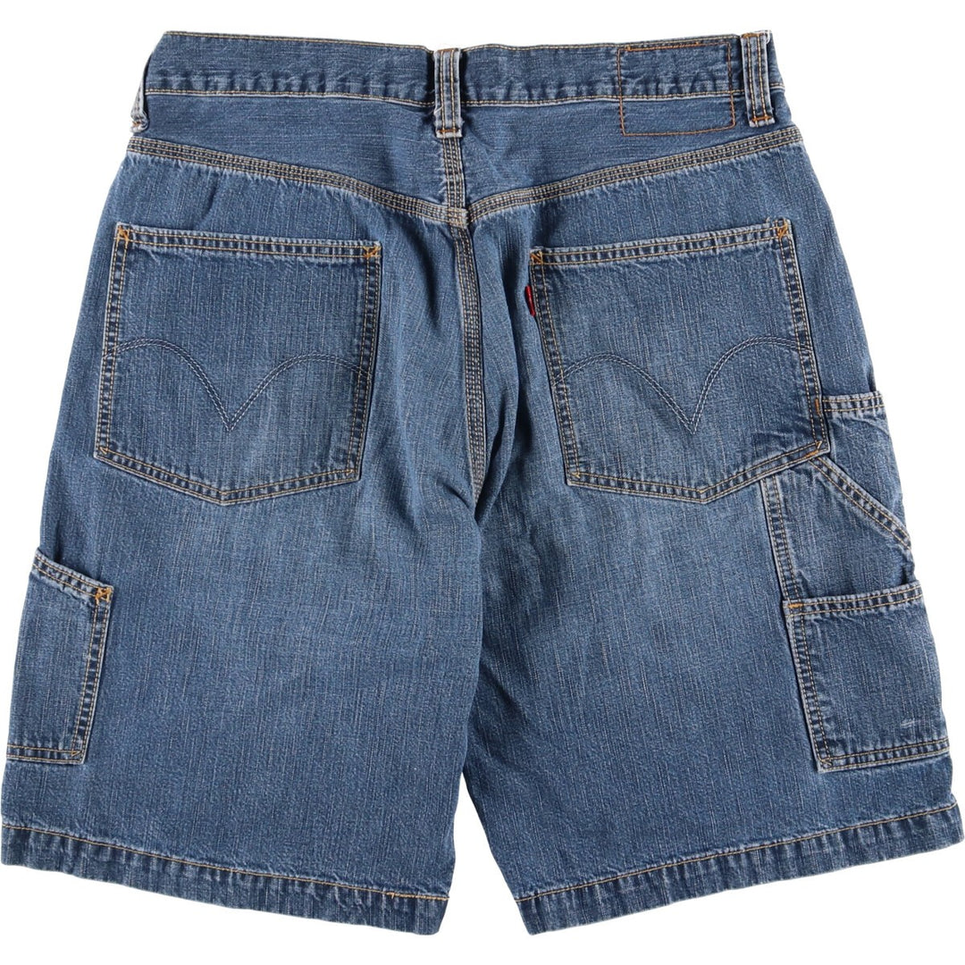 Levi's CARPENTER denim painter shorts, half pants, men's w34 equivalent cotton blue type Vintage Second Hand