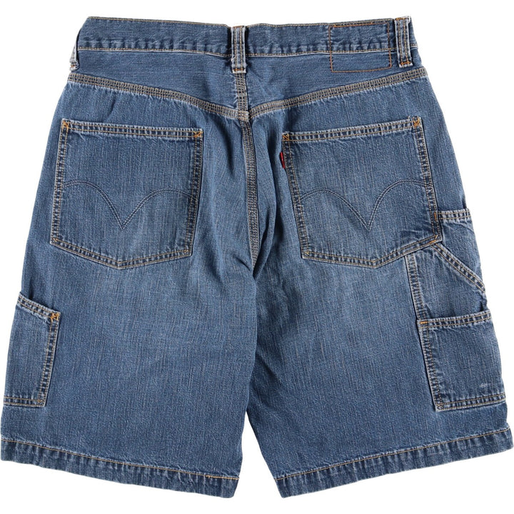Levi's CARPENTER denim painter shorts, half pants, men's w34 equivalent cotton blue type Vintage Second Hand