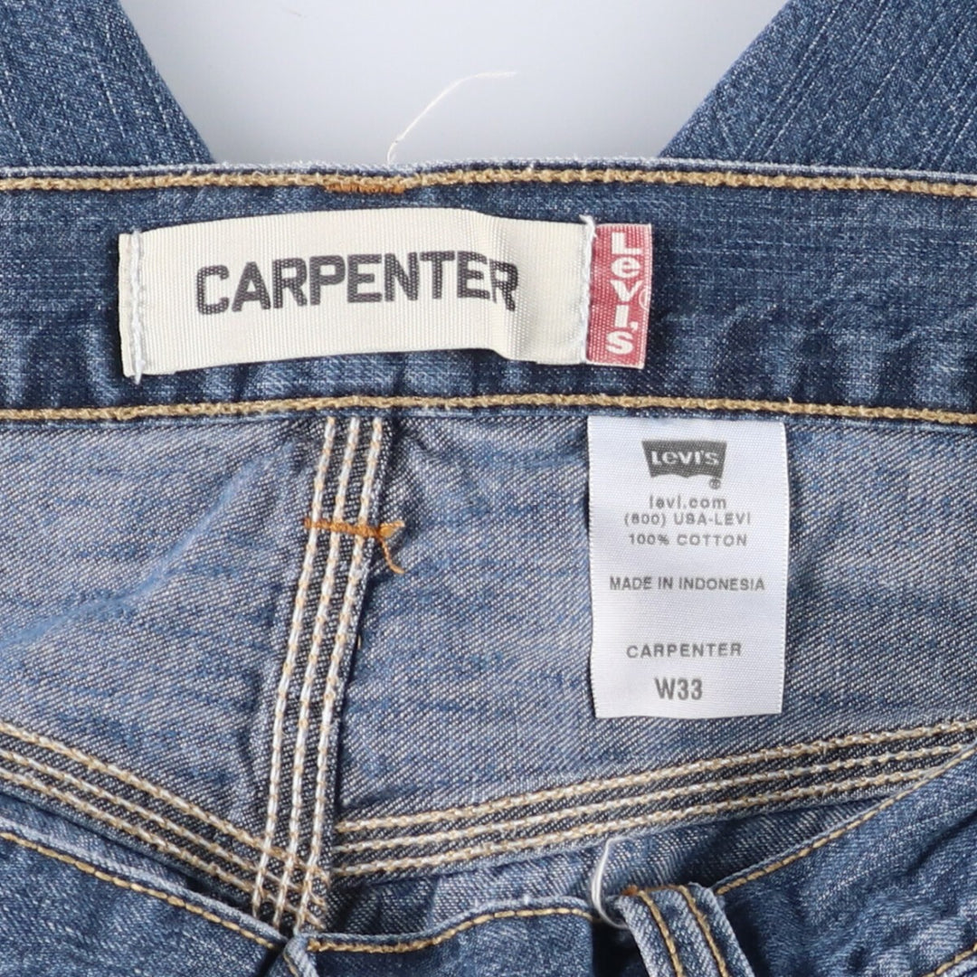 Levi's CARPENTER denim painter shorts, half pants, men's w34 equivalent cotton blue type Vintage Second Hand