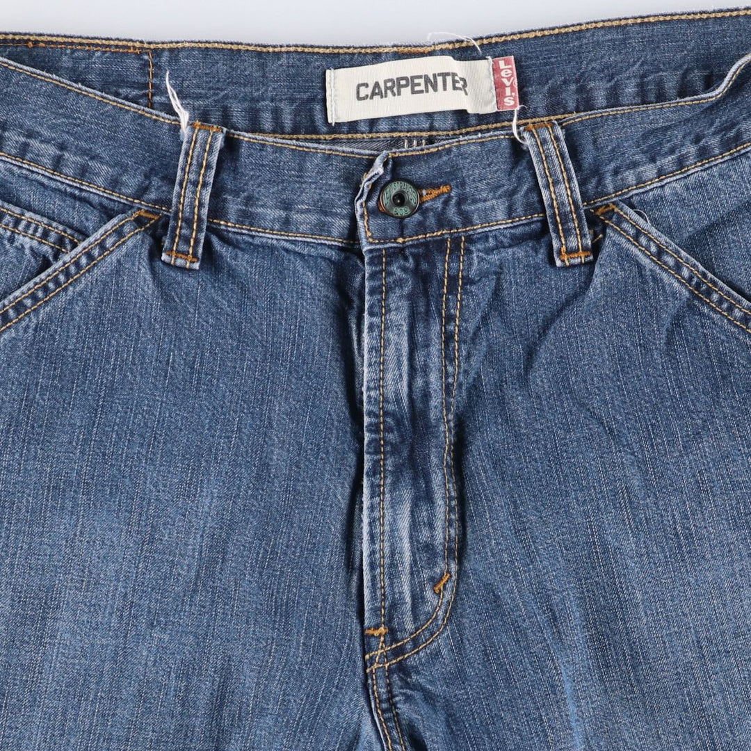 Levi's CARPENTER denim painter shorts, half pants, men's w34 equivalent cotton blue type Vintage Second Hand