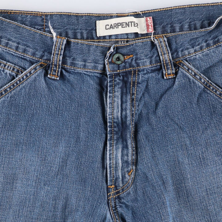 Levi's CARPENTER denim painter shorts, half pants, men's w34 equivalent cotton blue type Vintage Second Hand