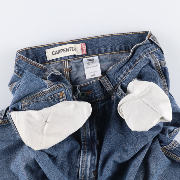 Levi's CARPENTER denim painter shorts, half pants, men's w34 equivalent cotton blue type Vintage Second Hand