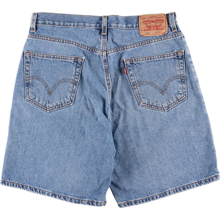 Levi's 550 Relaxed Fit Denim Shorts, Men's Size W34 cotton blue type Vintage Second Hand