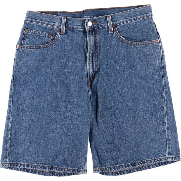 Levi's 550 Relaxed Fit Denim Shorts, Half Pants, Jorts, Men's, W35 equivalent cotton blue type Vintage Second Hand