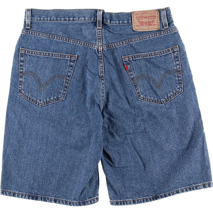 Levi's 550 Relaxed Fit Denim Shorts, Half Pants, Jorts, Men's, W35 equivalent cotton blue type Vintage Second Hand