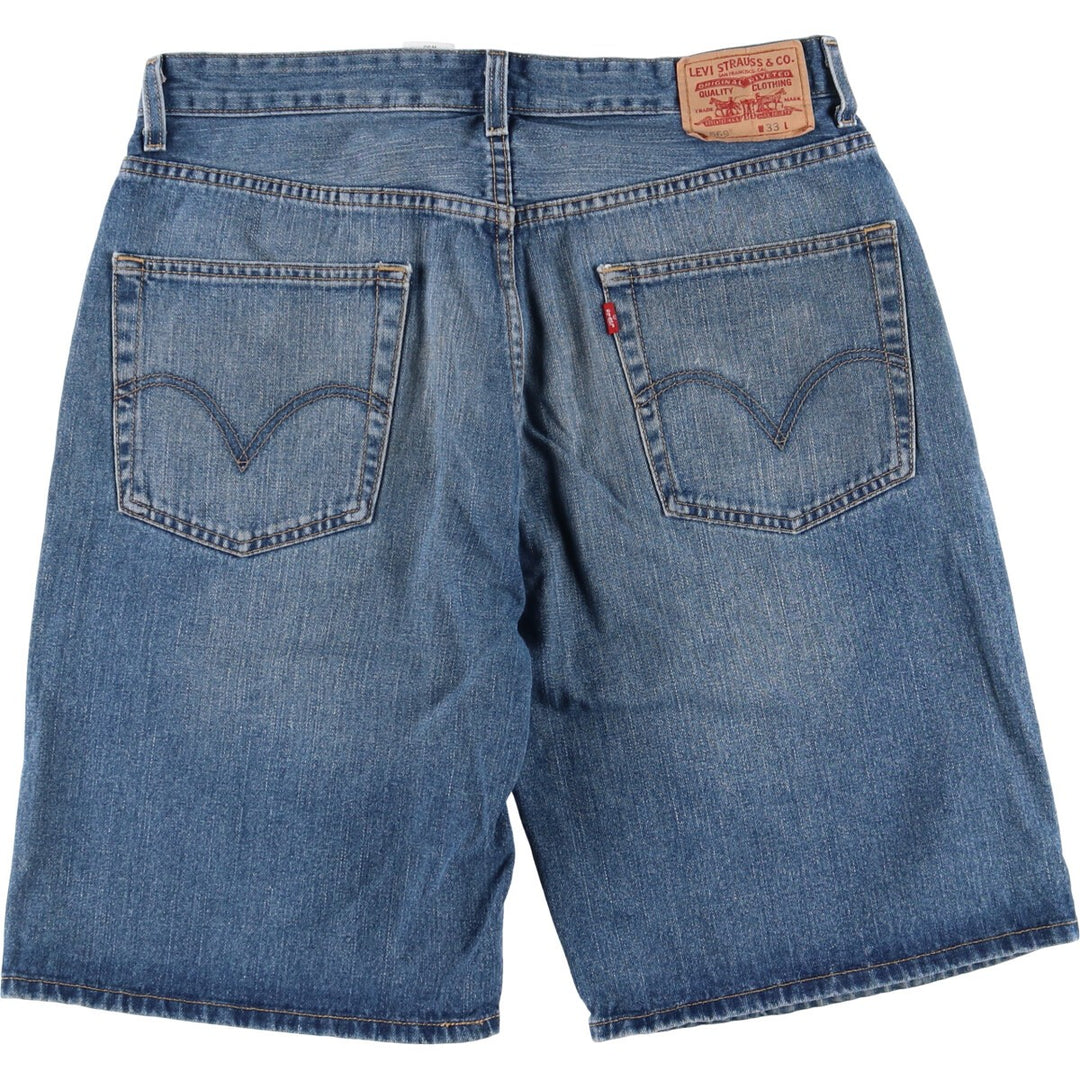 Levi's 569 LOOSE STRAIGHT denim shorts, half pants, jorts, men's w34 equivalent cotton blue type Vintage Second Hand