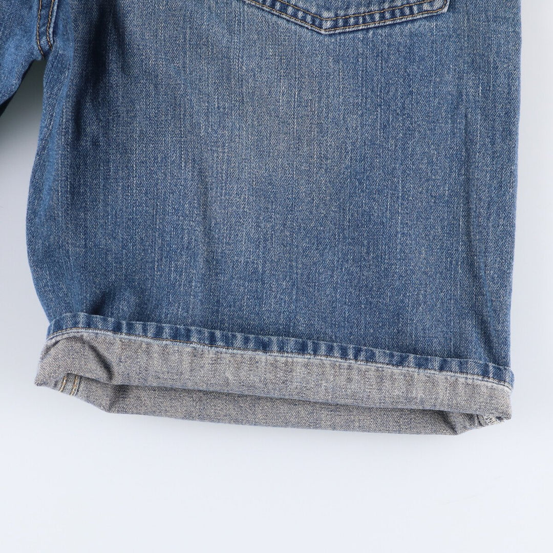 Levi's 569 LOOSE STRAIGHT denim shorts, half pants, jorts, men's w34 equivalent cotton blue type Vintage Second Hand