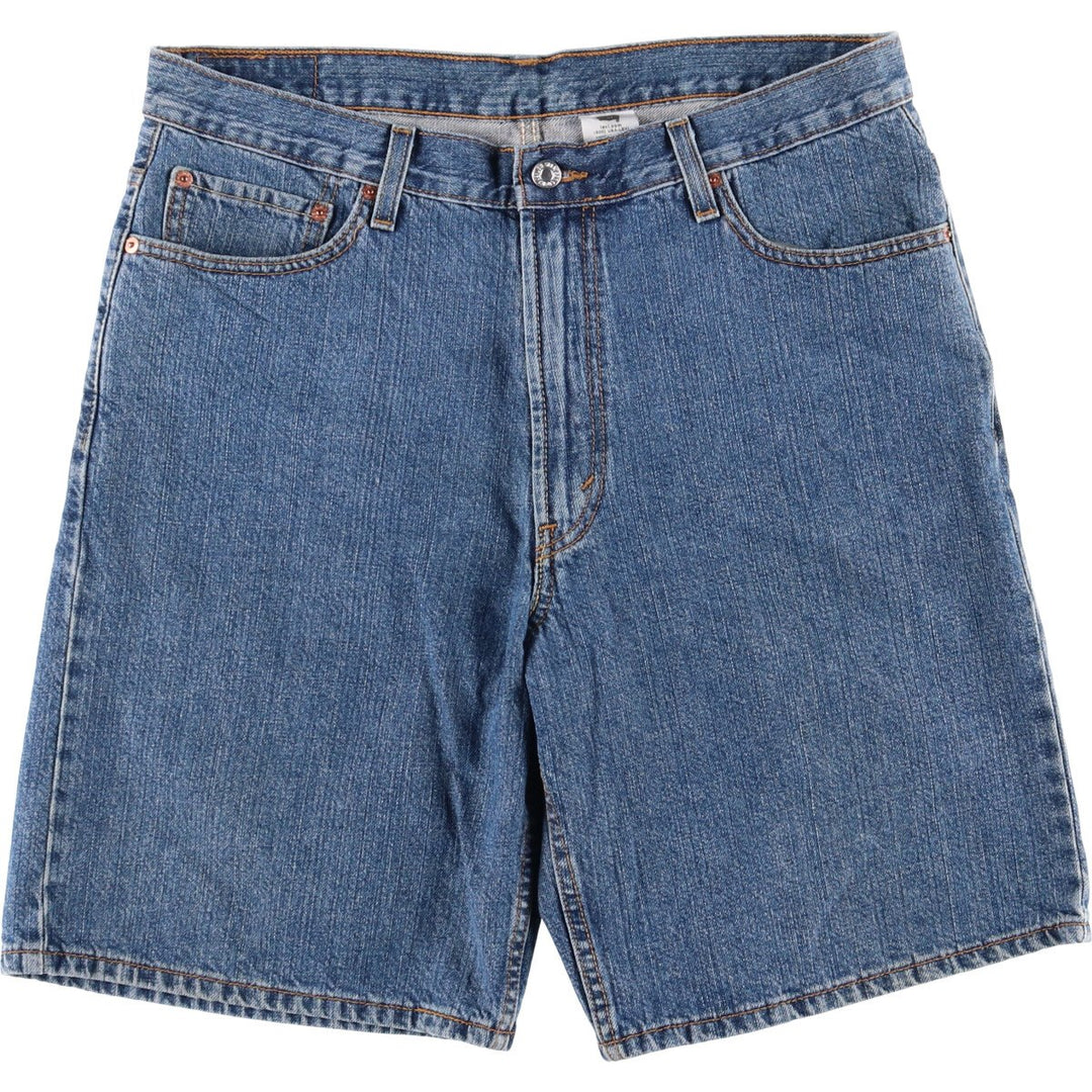 Levi's 550 Relaxed Fit Denim Shorts, Half Pants, Jorts, Men's, W36 equivalent cotton blue type Vintage Second Hand