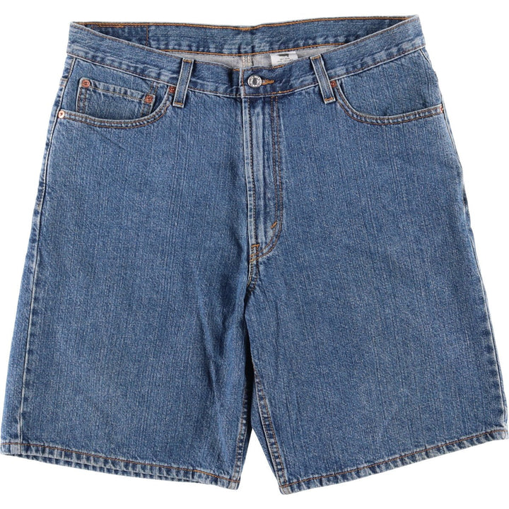 Levi's 550 Relaxed Fit Denim Shorts, Half Pants, Jorts, Men's, W36 equivalent cotton blue type Vintage Second Hand