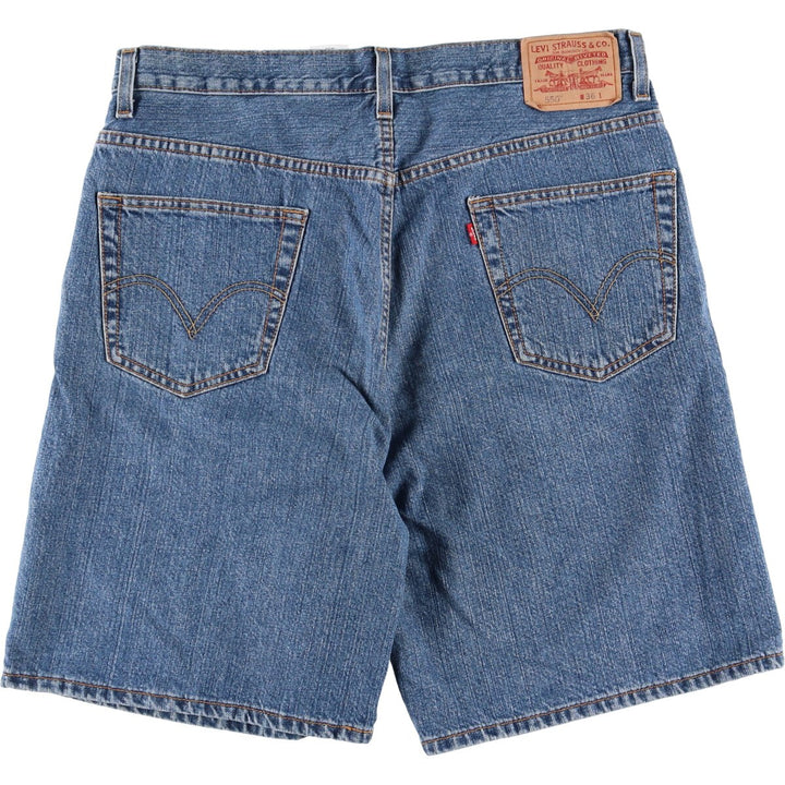 Levi's 550 Relaxed Fit Denim Shorts, Half Pants, Jorts, Men's, W36 equivalent cotton blue type Vintage Second Hand