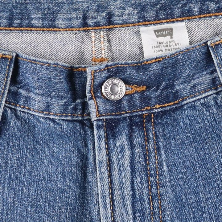 Levi's 550 Relaxed Fit Denim Shorts, Half Pants, Jorts, Men's, W36 equivalent cotton blue type Vintage Second Hand