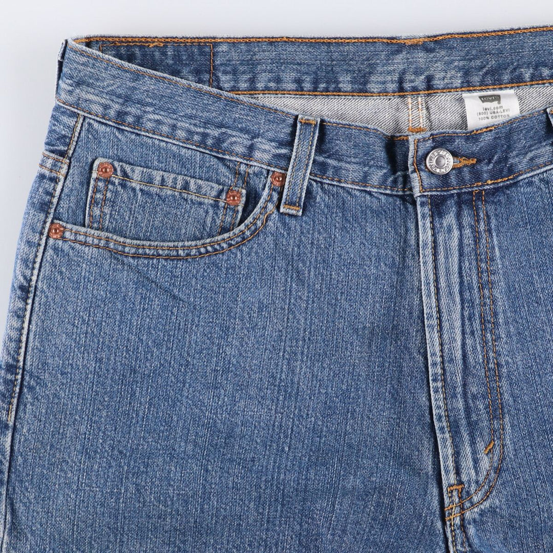 Levi's 550 Relaxed Fit Denim Shorts, Half Pants, Jorts, Men's, W36 equivalent cotton blue type Vintage Second Hand