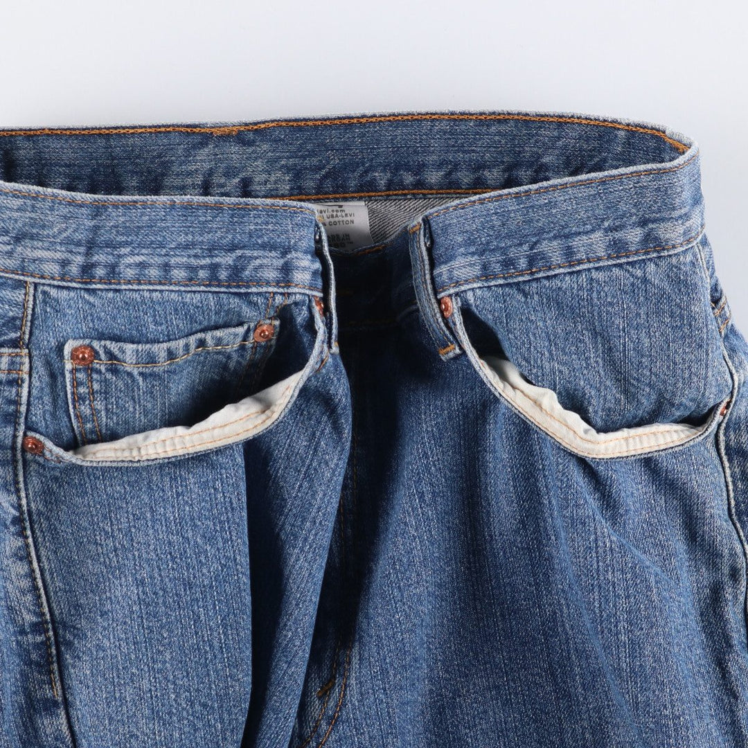 Levi's 550 Relaxed Fit Denim Shorts, Half Pants, Jorts, Men's, W36 equivalent cotton blue type Vintage Second Hand