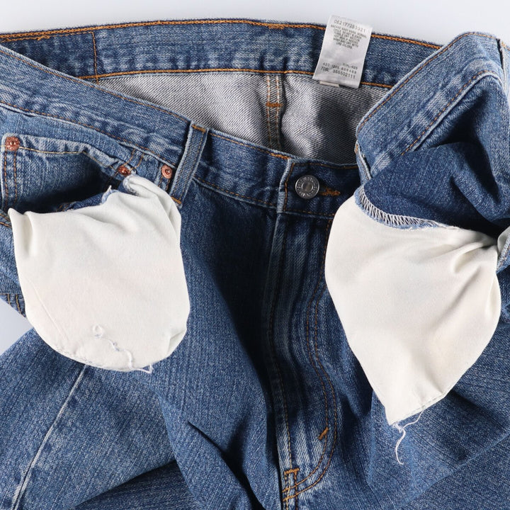 Levi's 550 Relaxed Fit Denim Shorts, Half Pants, Jorts, Men's, W36 equivalent cotton blue type Vintage Second Hand