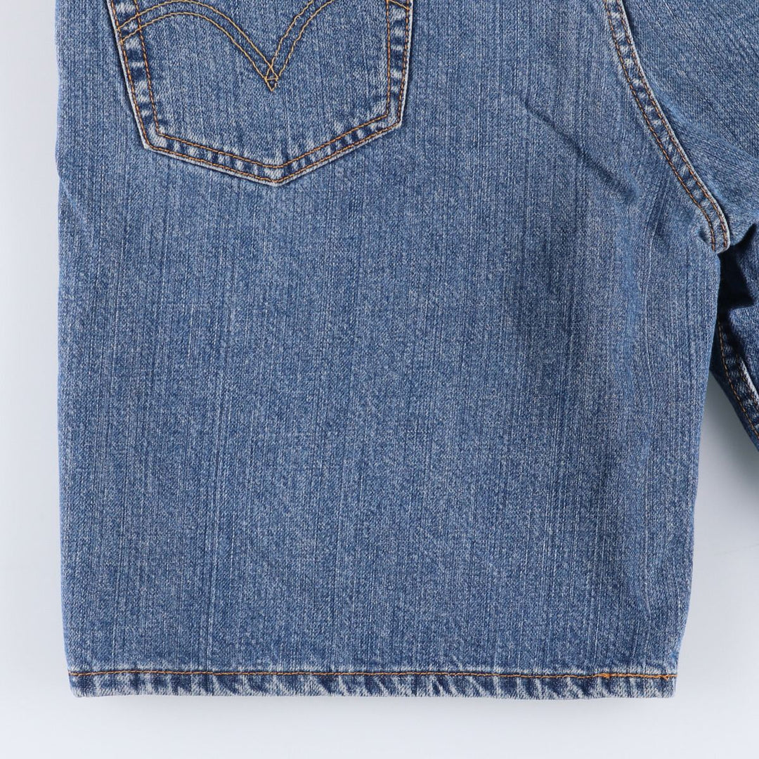 Levi's 550 Relaxed Fit Denim Shorts, Half Pants, Jorts, Men's, W36 equivalent cotton blue type Vintage Second Hand