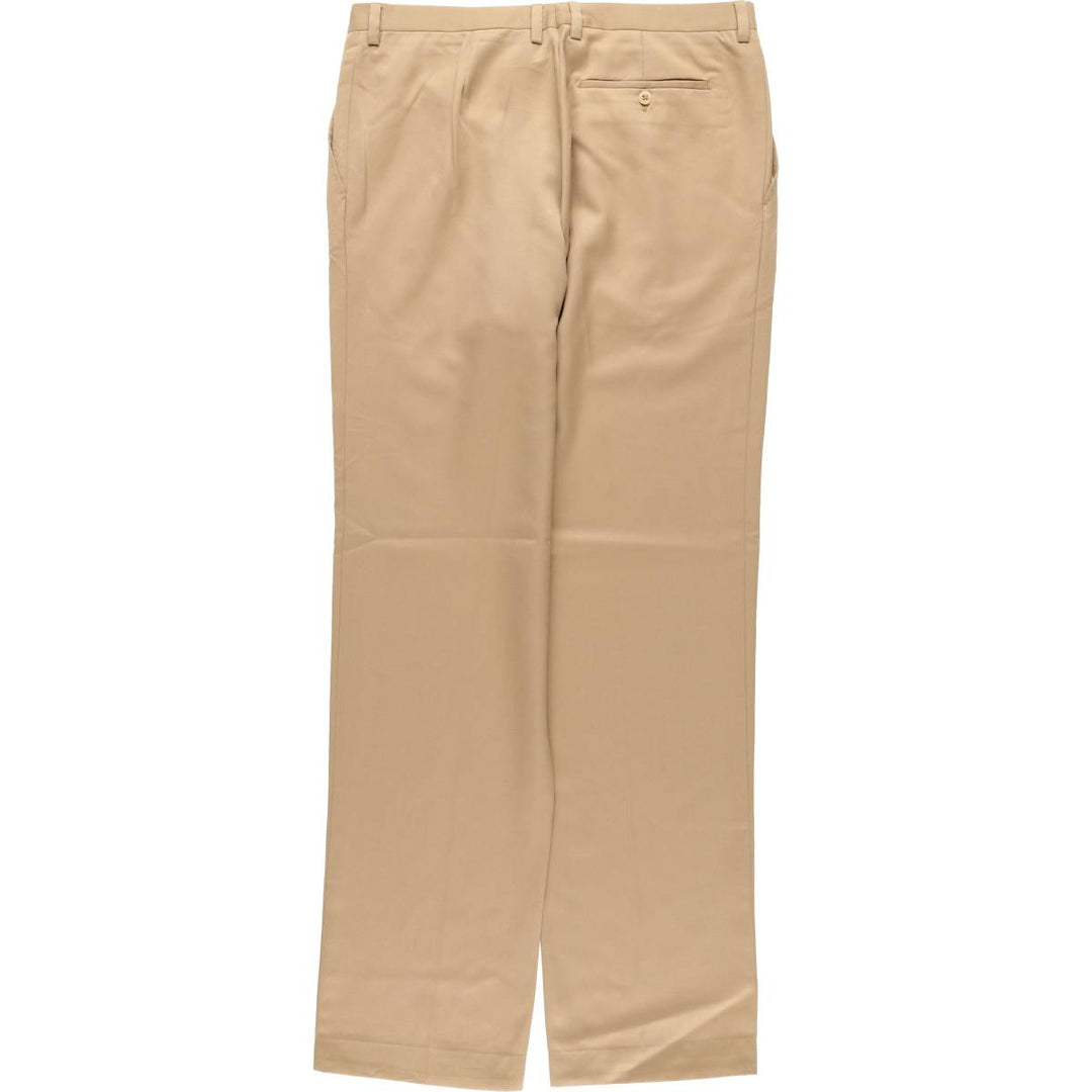 Burberry's BURBERRY LONDON One-tuck wool pants slacks for men, equivalent to w34 wool Beige type Vintage Second Hand
