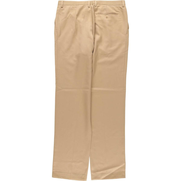Burberry's BURBERRY LONDON One-tuck wool pants slacks for men, equivalent to w34 wool Beige type Vintage Second Hand