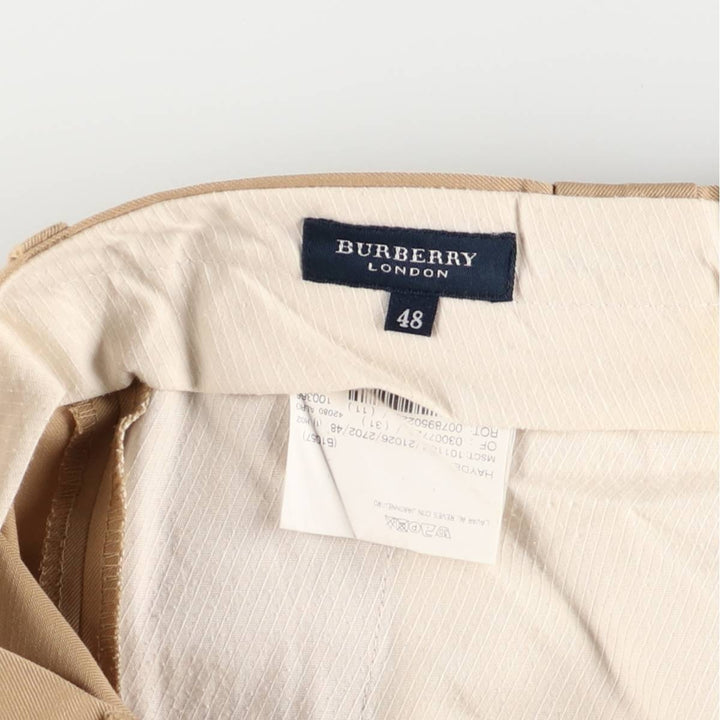 Burberry's BURBERRY LONDON One-tuck wool pants slacks for men, equivalent to w34 wool Beige type Vintage Second Hand