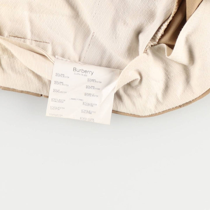 Burberry's BURBERRY LONDON One-tuck wool pants slacks for men, equivalent to w34 wool Beige type Vintage Second Hand