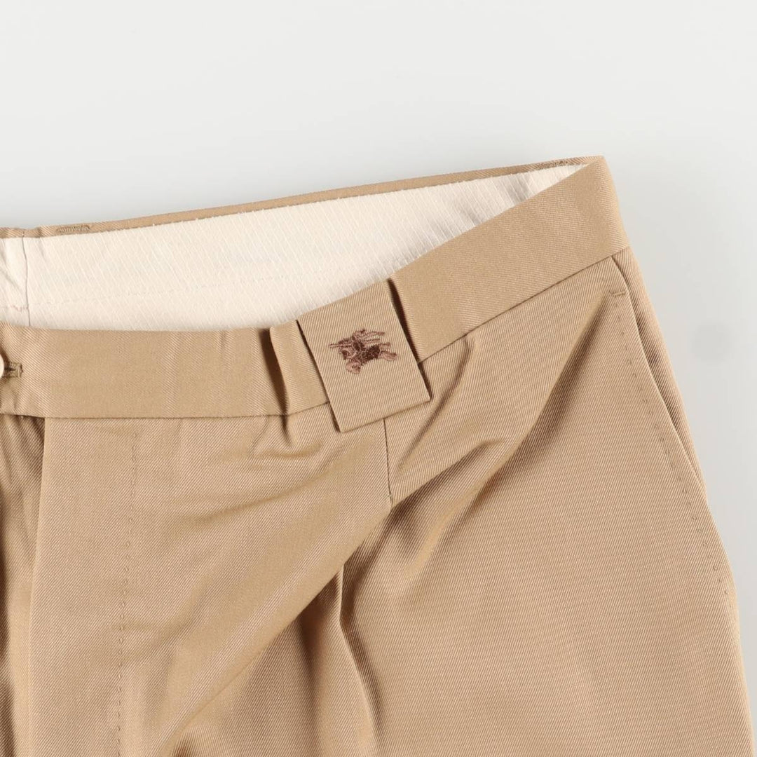 Burberry's BURBERRY LONDON One-tuck wool pants slacks for men, equivalent to w34 wool Beige type Vintage Second Hand