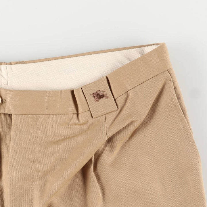 Burberry's BURBERRY LONDON One-tuck wool pants slacks for men, equivalent to w34 wool Beige type Vintage Second Hand
