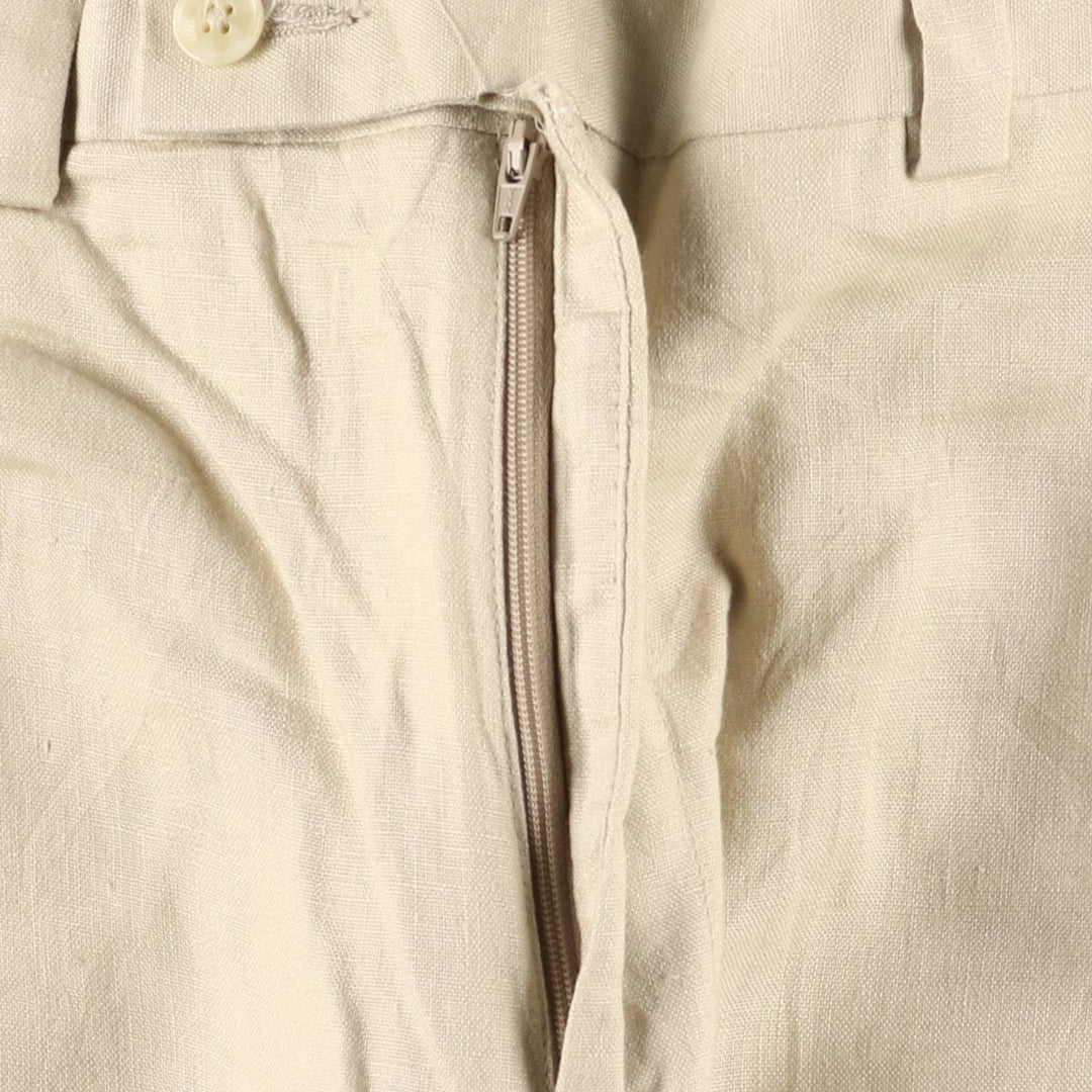 2000s~ Calvin Klein linen pants slacks men's size W35 linen Beige type Vintage Second Hand