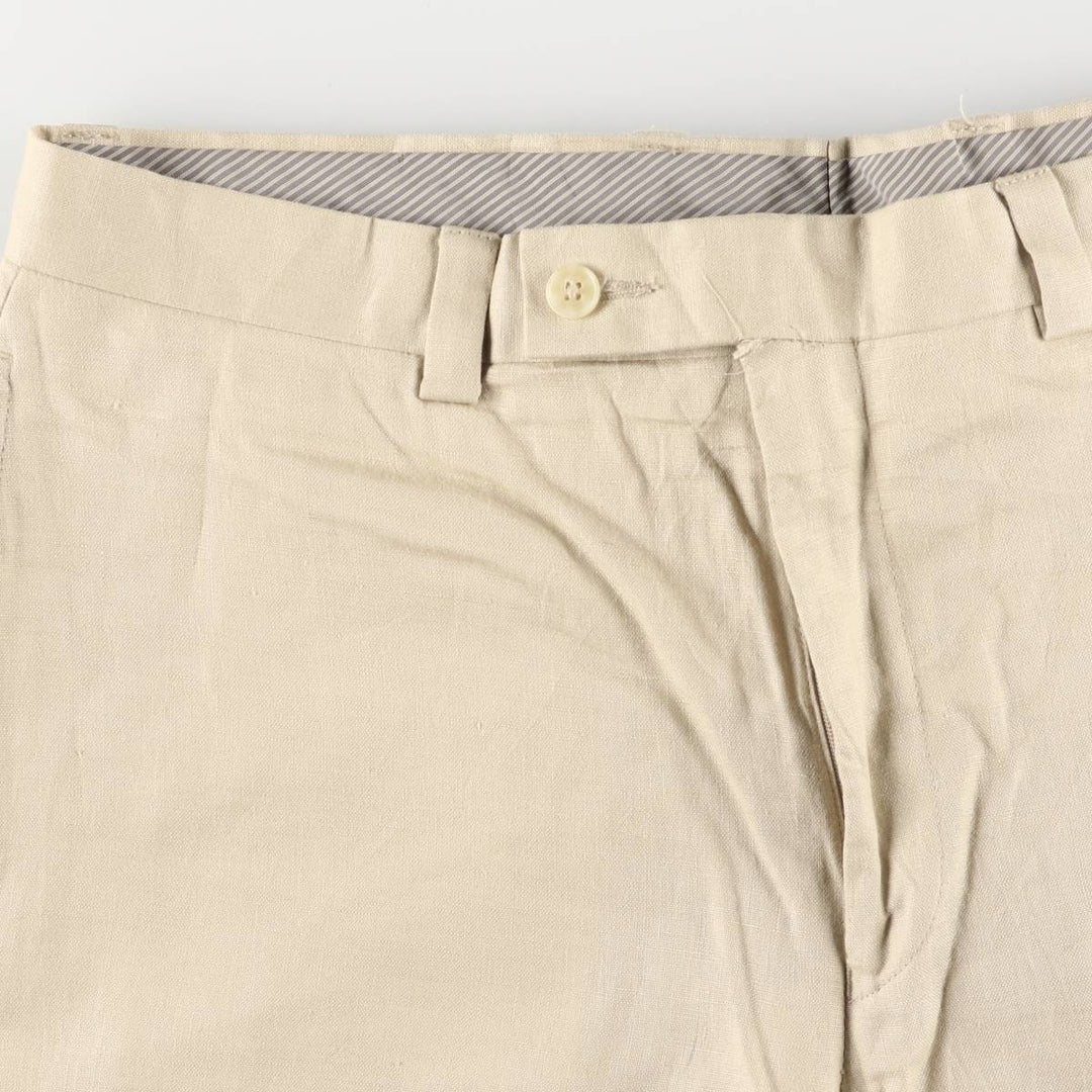 2000s~ Calvin Klein linen pants slacks men's size W35 linen Beige type Vintage Second Hand